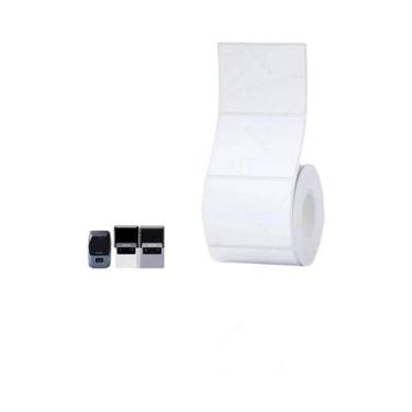 Imagem de Papel De Etiqueta Térmica Colorida Niimbot M2 Branco Prata Transparent