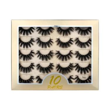 Imagem de Cílios Postiços Dramáticos E Volumosos 3D De Visom Sintético, 3/10 Par