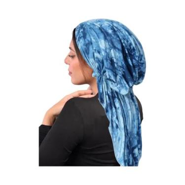 Imagem de Hijab Com Estampa Floral Para O Ramadan, Turbante Macio E Elástico Com