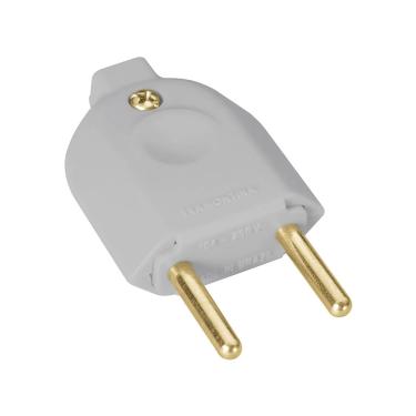 Imagem de Plugue Macho 2P 10A/250V Cinza