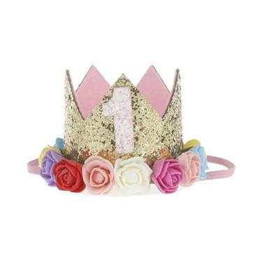 Imagem de Tiara De Princesa Para Bebê Menina, Chapéu De Festa De Aniversário De 