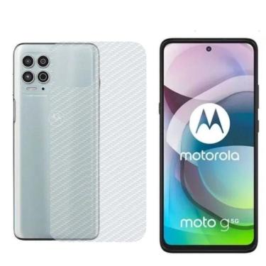 Imagem de Película Hidrogel + Adesivo Fibra De Carbono Para Motorola Moto G 5g - Transparente