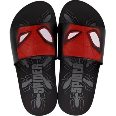 Imagem de Chinelo Infantil Menino Slide Gaspea Casual Dia a Dia Escola Passeio Homem Aranha Grendene Kids 23194