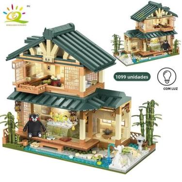 Imagem de Blocos De Montar Modelo De Casa Japonesa Com Tatami 1099 Peças Brinque
