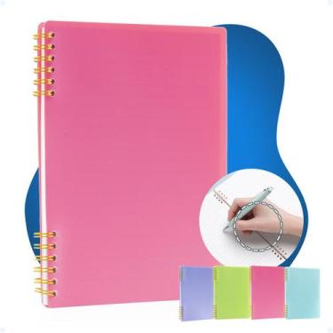 Imagem de Caderno A5 De Capa Mole Impermeável Argolas Wire-o Parcial - Hxt, Rosa