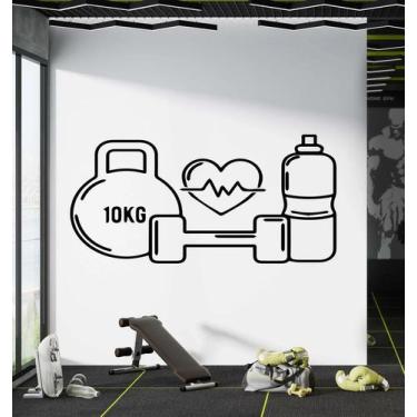 Imagem de Adesivo de parede  academia e musculação  - Ambiente dekorado, 70cm, p