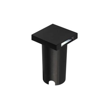 Imagem de Balizador Astraled Zahoor Quadrado De Embutir Led 1w Bivolt Preto 3000k Luz Amarela Bl-5027