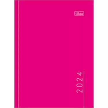 Imagem de Agenda Anotação 123x166mm Brochura 160Fls Lembrete Rosa 2024 - Tilibra