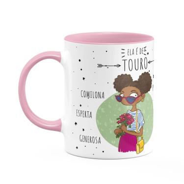 Imagem de Caneca Signos Cartoon - Ela é de Touro - B-pink - M2