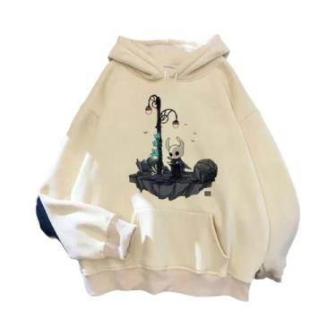 Imagem de Hoodies Masculinos Hollow Knight Ulzzang Grunge Y2k Estilo Estético, P