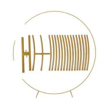 Imagem de Arco De Metal Dourado Para Casamento, Aniversário, Chá De Bebê, Decora