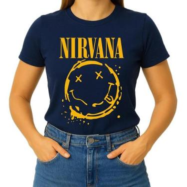 Imagem de Camisa Camiseta de Algodão Masculina Feminina Unissex Banda De Rock Ni