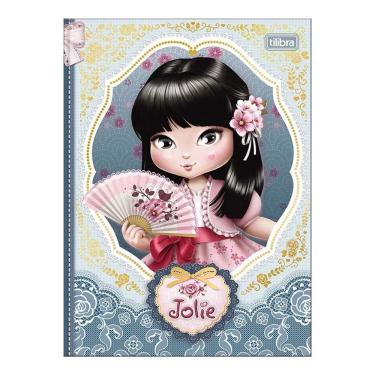 Imagem de Caderno Colegial Brochura Jolie 80 Folhas Azul - Tilibra