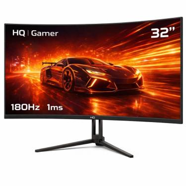 Imagem de Monitor Gamer HQ Ultra 32" Curvo 1ms, 180Hz, Quad HD (QHD) - 2560x1440, AMD FreeSync, HDMI, DP, HQ32C180