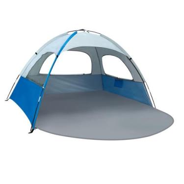 Imagem de Carpa de Playa NXONE Protector Solar para 2-3 Personas Azul Blanco