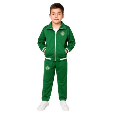 Imagem de Conjunto Infantil Palmeiras Agasalho Jaqueta e Calça Oficial