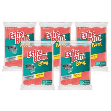 Imagem de Kit Esponja Dupla Face Sfreg 10 Unidades EsfreBom Bettanin