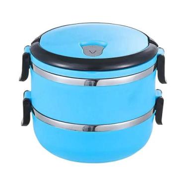 Imagem de Marmita Térmica Anti-derramamento De Aço Inoxidável Com Várias Camadas