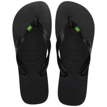 Imagem de Chinelo Havaianas Brasil - Unissex - Preto - 4344, Preto, 43/44