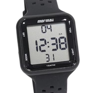 Imagem de Relógio Mormaii Wave Unissex Digital Preto Silicone MO6600/8P