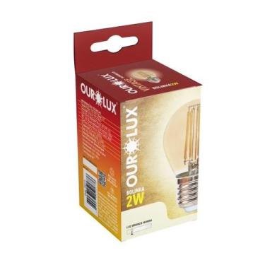 Imagem de Lâmpada de led em bolinha 2W bivolt 2400K - Ourolux