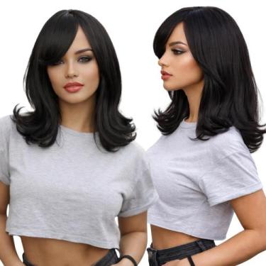 Imagem de Peruca Lisa 40cm Fibra Futura Idêntica Ao Cabelo Humano - Maya Hair, #