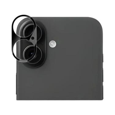 Imagem de Película De Vidro Temperado Preto Para Lente De Câmera Para iPhone 17 