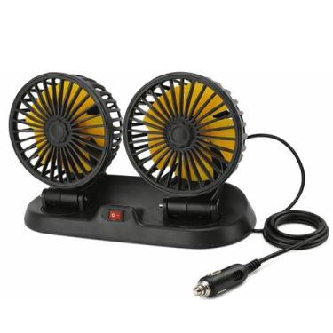 Imagem de Ventilador Automotivo Duplo 24v Com Ajuste P/ Caminhão Forte - TATUDEB