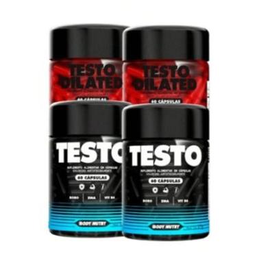 Imagem de Kit 4 Vitaminas Minerais 60 Caps Arginina Zinco Magnesio B6 Uso Diario Body Nutry-Unissex