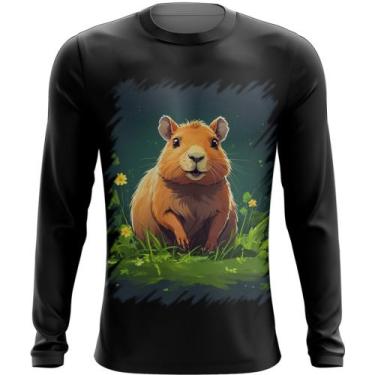 Imagem de Camiseta Manga Longa Capivara do Bem Animalzinho 8 - Kasubeck Store®, 
