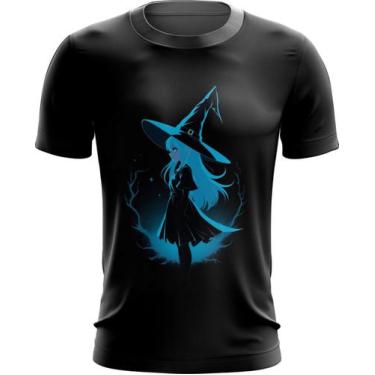 Imagem de Camiseta Dryfit Bruxa Halloween Azul Festa 2 - Kasubeck Store®, Baby L