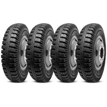 Imagem de Kit 4 Pneu Pirelli Aro 16 7.50-16 116/114L TT Borrachudo Misto Anteo A