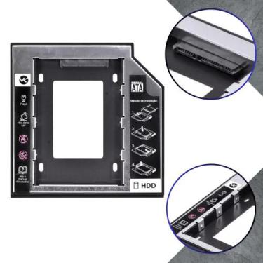 Imagem de Adaptador Case Caddy Para Hd Ssd Substitui a Gaveta DVD de Notebook Ac