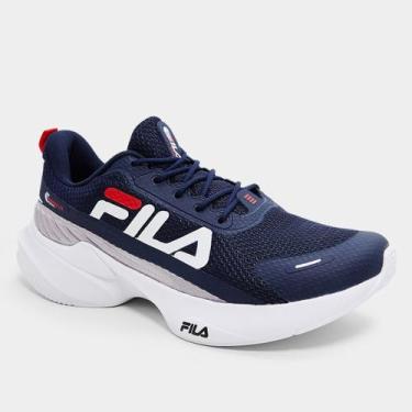 Imagem de Tênis Fila Progress Lite Masculino, Azul, Branco, 43