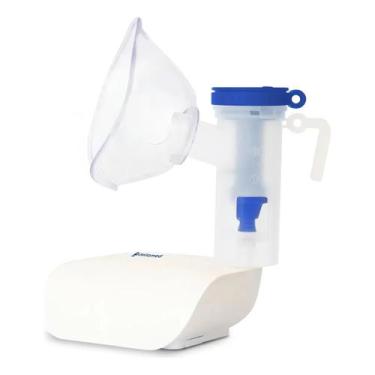 Imagem de Nebulizador Inalador Compressor Branco Com Acessórios Portátil - Della