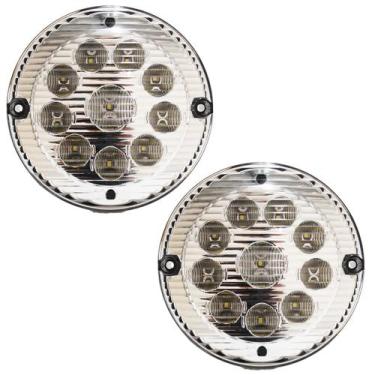 Imagem de KIT 2 Lanterna Traseira Ré Ônibus Caminhão 155mm 10 LED 12V CR - Prime
