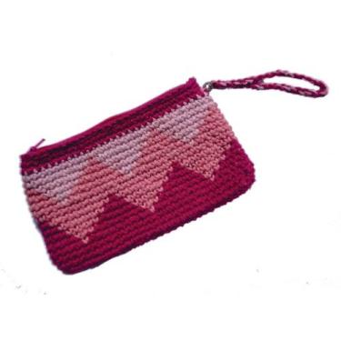 Imagem de BOLSA de barbante pequena tranversal feminina Clutch CROCHÊ - Gsol, Ro