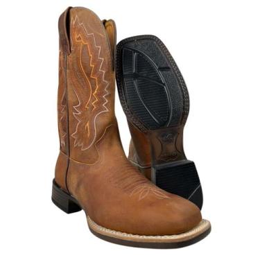 Imagem de Bota Texana Masculina Goyazes Power Couro Dallas Furta Cor Ref.236501C