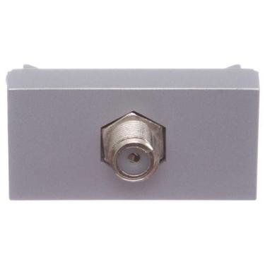 Imagem de Módulo Tomada para Antena de TV Cabo Coaxial Alumínio Orion - S7054687