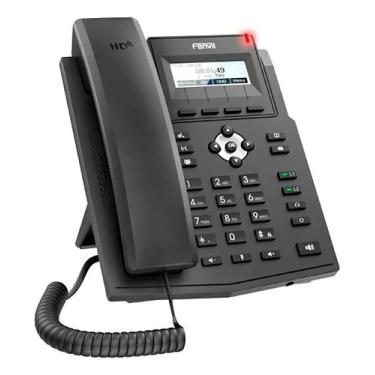 Imagem de Telefone Preto C/fio 2 Linhas e 2 Contas Tela LCD X1SP Fanvi