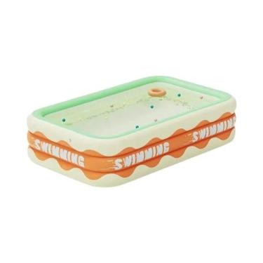 Imagem de Piscina Inflável Grande 1.8/2.6M, Piscina Infantil Com Estrutura, Brin