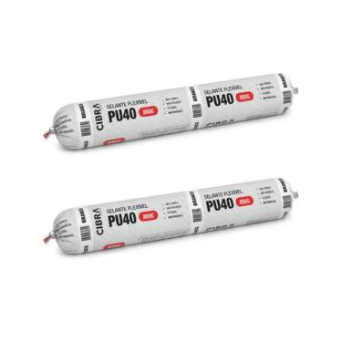 Imagem de Kit 2 Selante Sache PU 40 Selante Poliuretano Branco Cibra