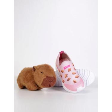 Imagem de Tênis Flex Capivara Kidy Infantil Para Menina - ROSA, 32, Rosa