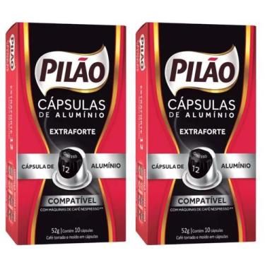 Imagem de Kit 20 Cápsulas Café Nespresso Pilão EXTRA FORTE 12 Expresso