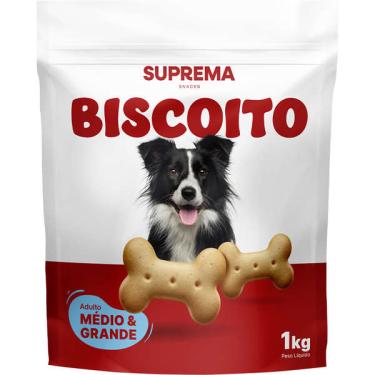 Imagem de Biscoito Suprema para Cães Adultos Porte Médio e Grande - 1Kg