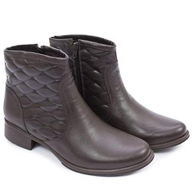 Imagem de bota feminina, country em legitimo couro bovino, forrada em tecido espumado modelo 312 cla (33, 312 N.Mestiço Cafe)