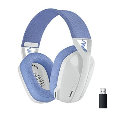 Imagem de Headset Gamer Sem Fio Logitech G435 LIGHTSPEED, Conexão USB e Bluetooth, Design Leve e Confortável, Microfone Embutido, Bateria de até 18h - Compatível com Dolby Atmos, PC, PS4, PS5, Mobile – Branco