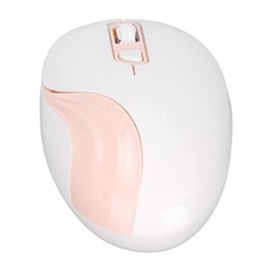 Imagem de Mouse sem fio silencioso, Plug and Play DPI Economia de energia ajustável Design ergonômico Mouse sem fio para computador para laptop para desktop(cor de rosa)