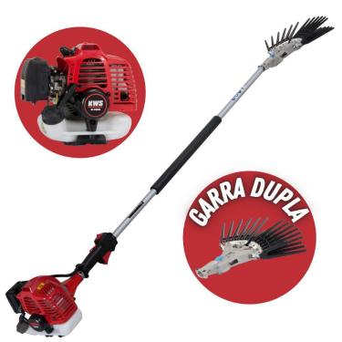 Imagem de Derriçadeira Profissional Para Plantações de Café KWD2600D2L Forte e Resistente com Motor Kawashima M-2600 á Gasolina 25,4cc Haste Longa e Garra Dupla