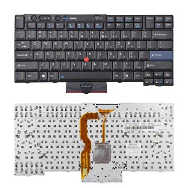 Imagem de SUNMALL Teclado para laptop com ponteiro compatível com Lenovo ThinkPad T400S T410 T410S T410I T410SI T420 T420I T420S T510 T510I T520 W510 W520 X220 X220S X220T EUA Layout Preto